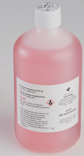 Roztok galvanické zlacení 24 karátovým zlatem 100ml